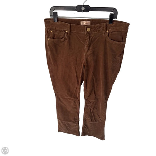Pants Corduroy By Kut In Brown, Size: 14