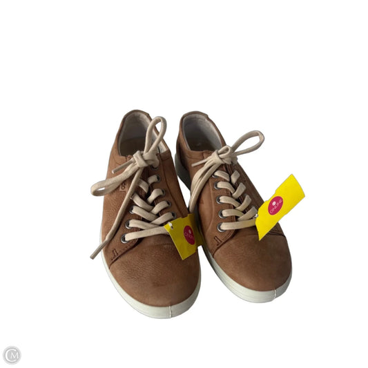 Shoes Sneakers By Ecco In Tan, Size: 5