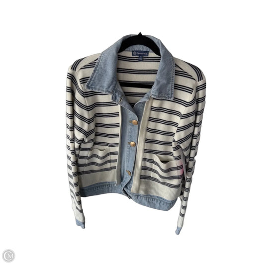 Jacket Denim By Democracy In Blue & White, Size: M