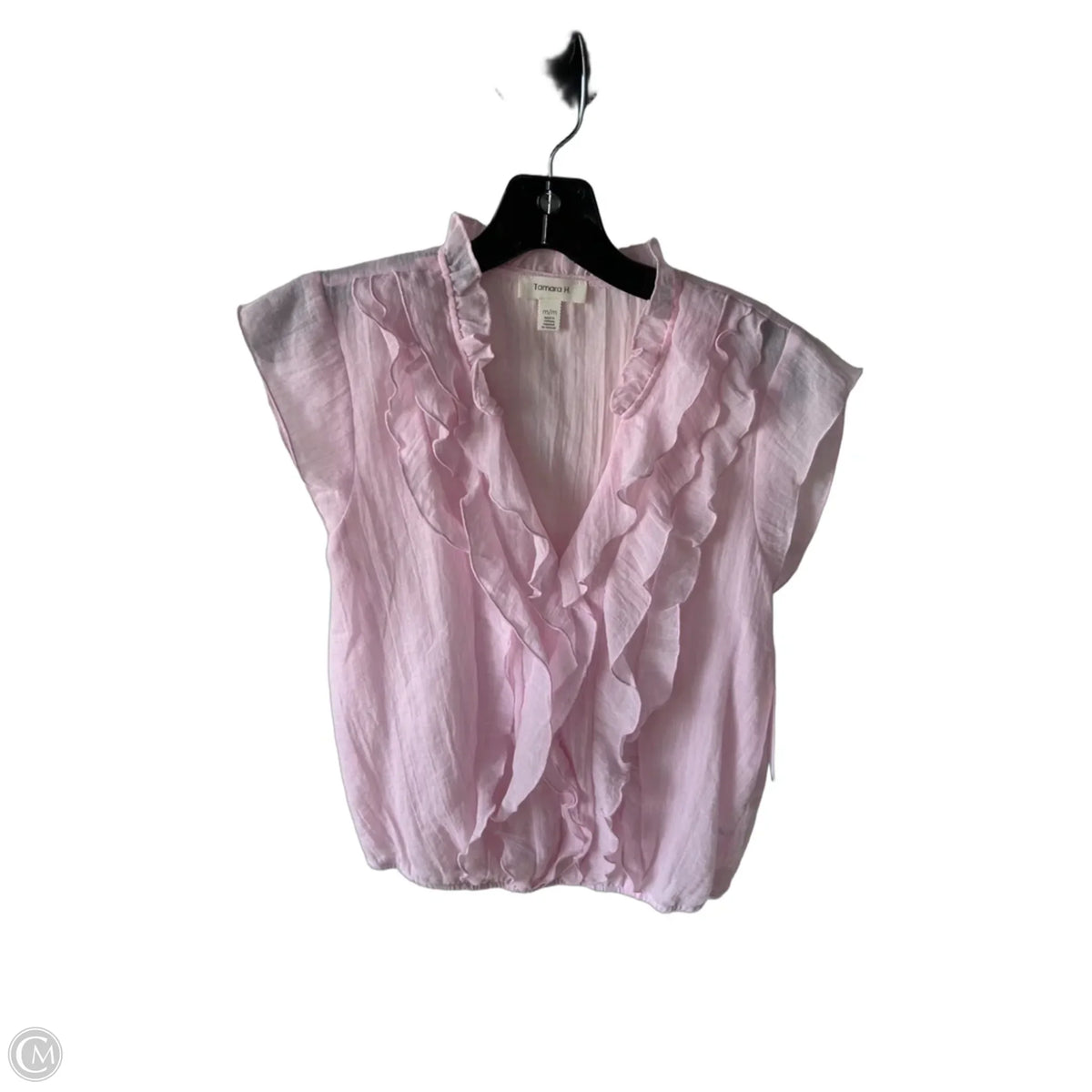 Top Short Sleeve By Tamara H In Pink, Size: M