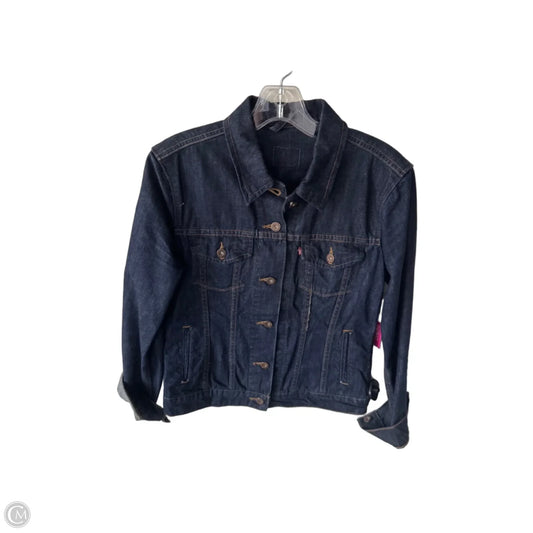 Jacket Denim By Levis In Blue Denim, Size: 10