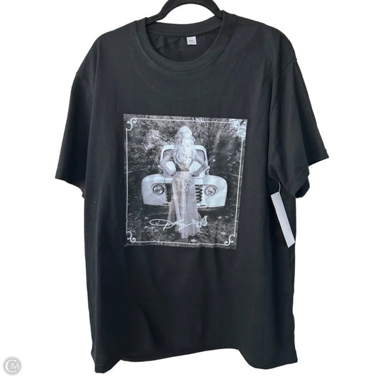 Top Short Sleeve By Cme In Black, Size: 2x
