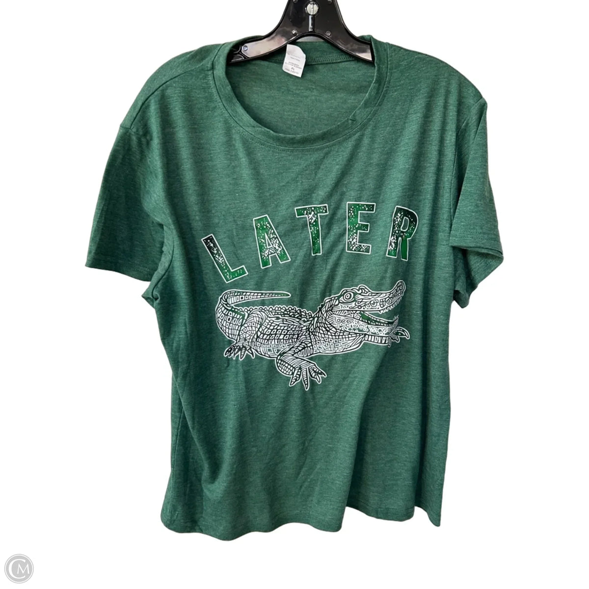 Top Short Sleeve Basic By Cme In Green, Size: Xl