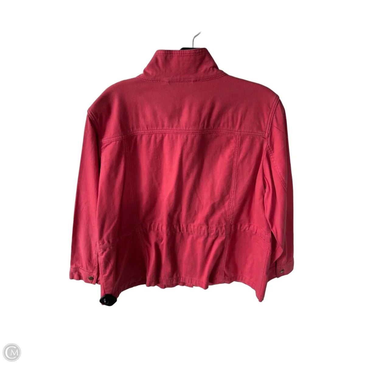 Jacket Denim By Talbots In Pink Denim, Size: Xlp