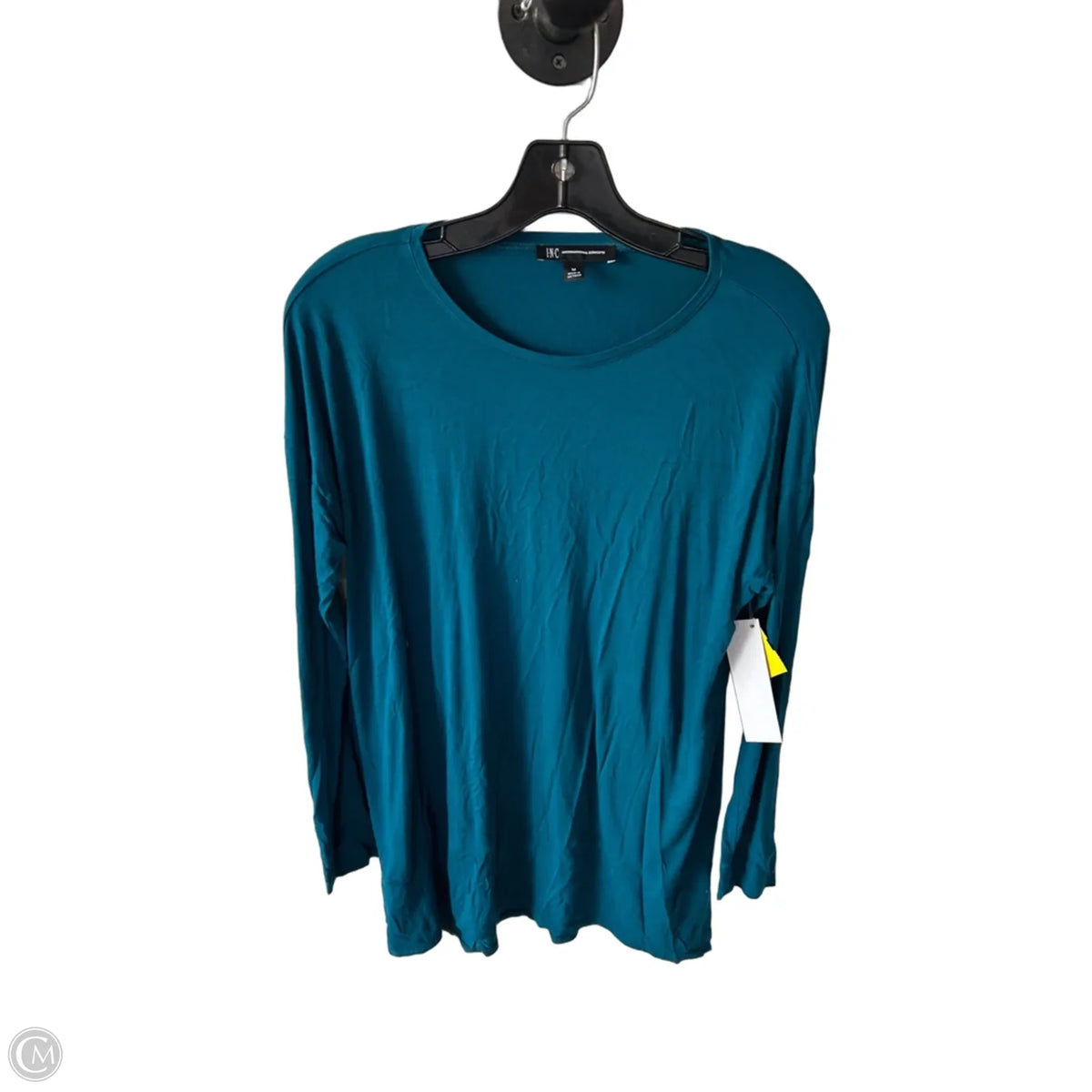 Top Long Sleeve By Inc In Blue, Size: M