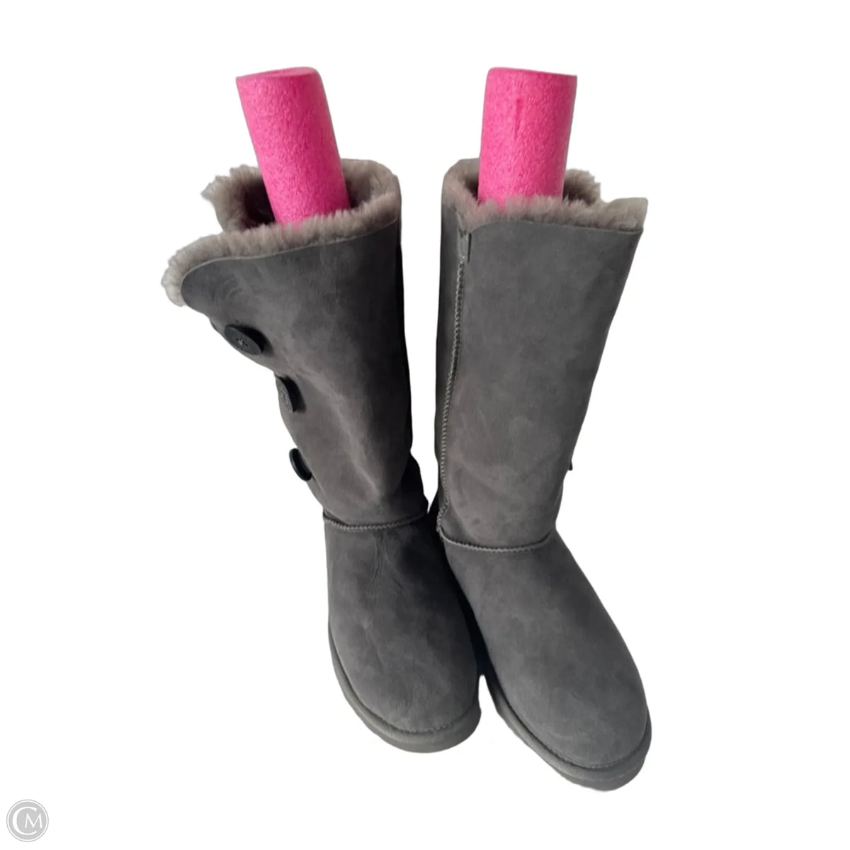 Boots Designer By Ugg In Grey, Size: 8