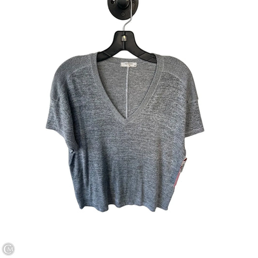 Top Short Sleeve By Rag And Bone In Grey, Size: M