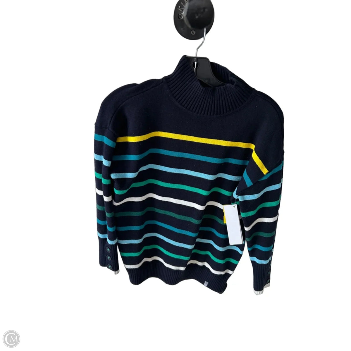 Sweater By Talbots In Blue & Green, Size: Mp
