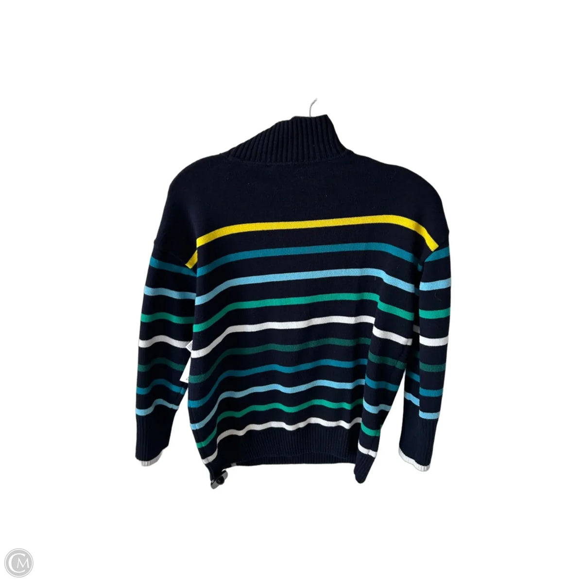 Sweater By Talbots In Blue & Green, Size: Mp