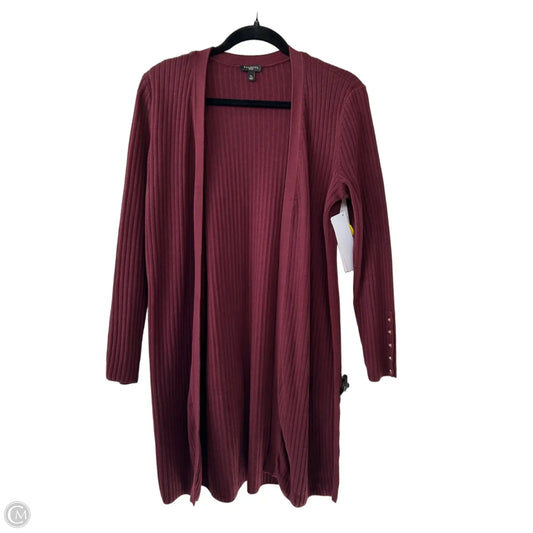 Sweater Cardigan By Talbots In Red, Size: Sp