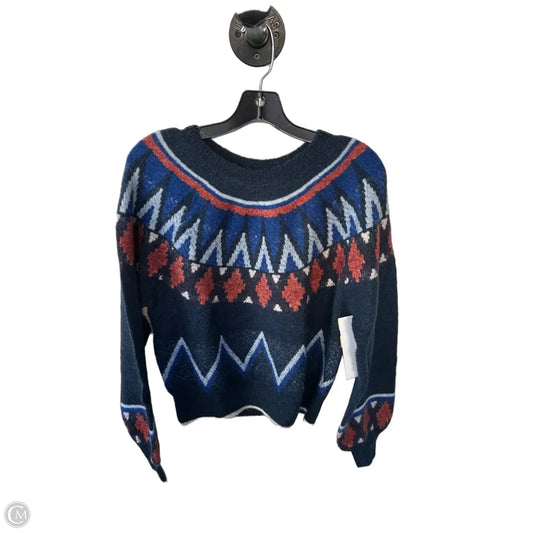 Sweater By Sundry In Blue & Orange, Size: S