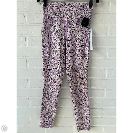 Athletic Leggings By Athleta In Purple & Tan, Size: Xxs