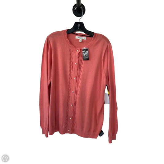 Sweater Cardigan By Torrid In Orange, Size: 1x