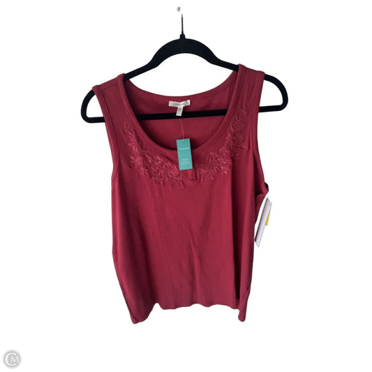 Top Sleeveless By Maurices In Pink, Size: 1x