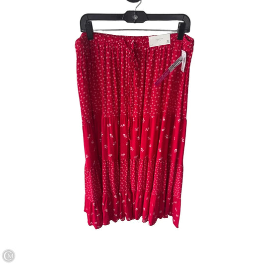 Skirt Maxi By Maurices In Red & White, Size: 0x