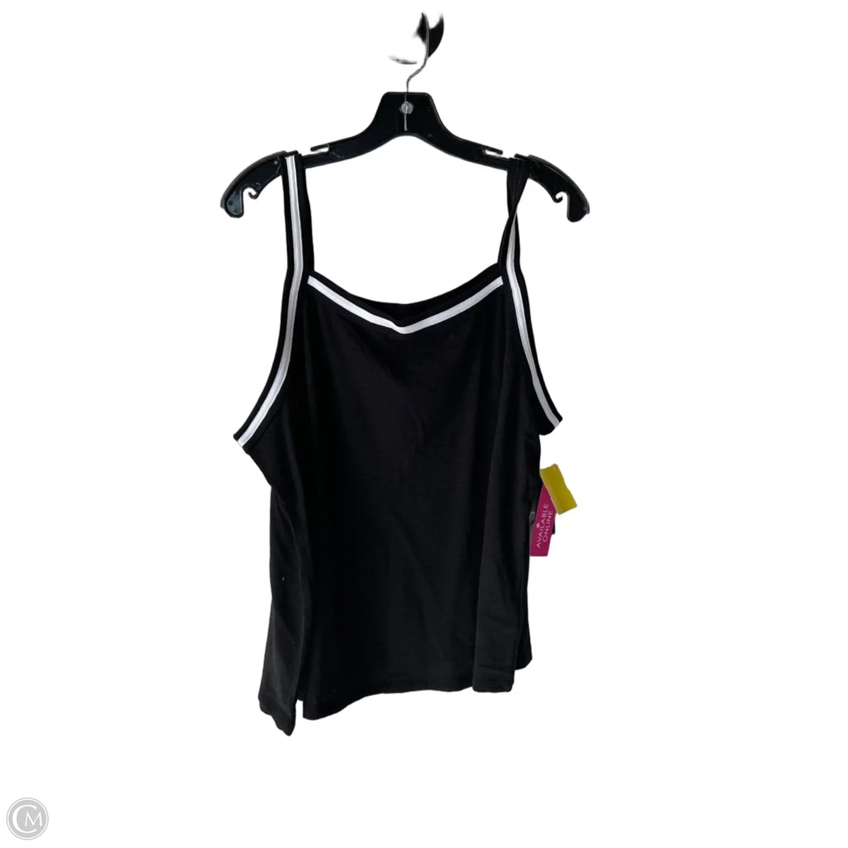 Top Sleeveless Basic By Torrid In Black & White, Size: 1x