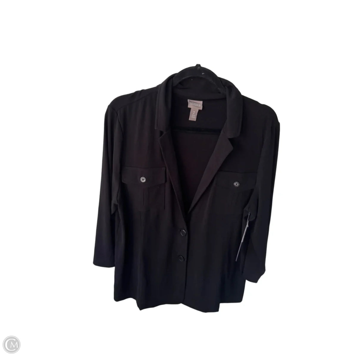 Jacket Other By Chicos In Black, Size: L