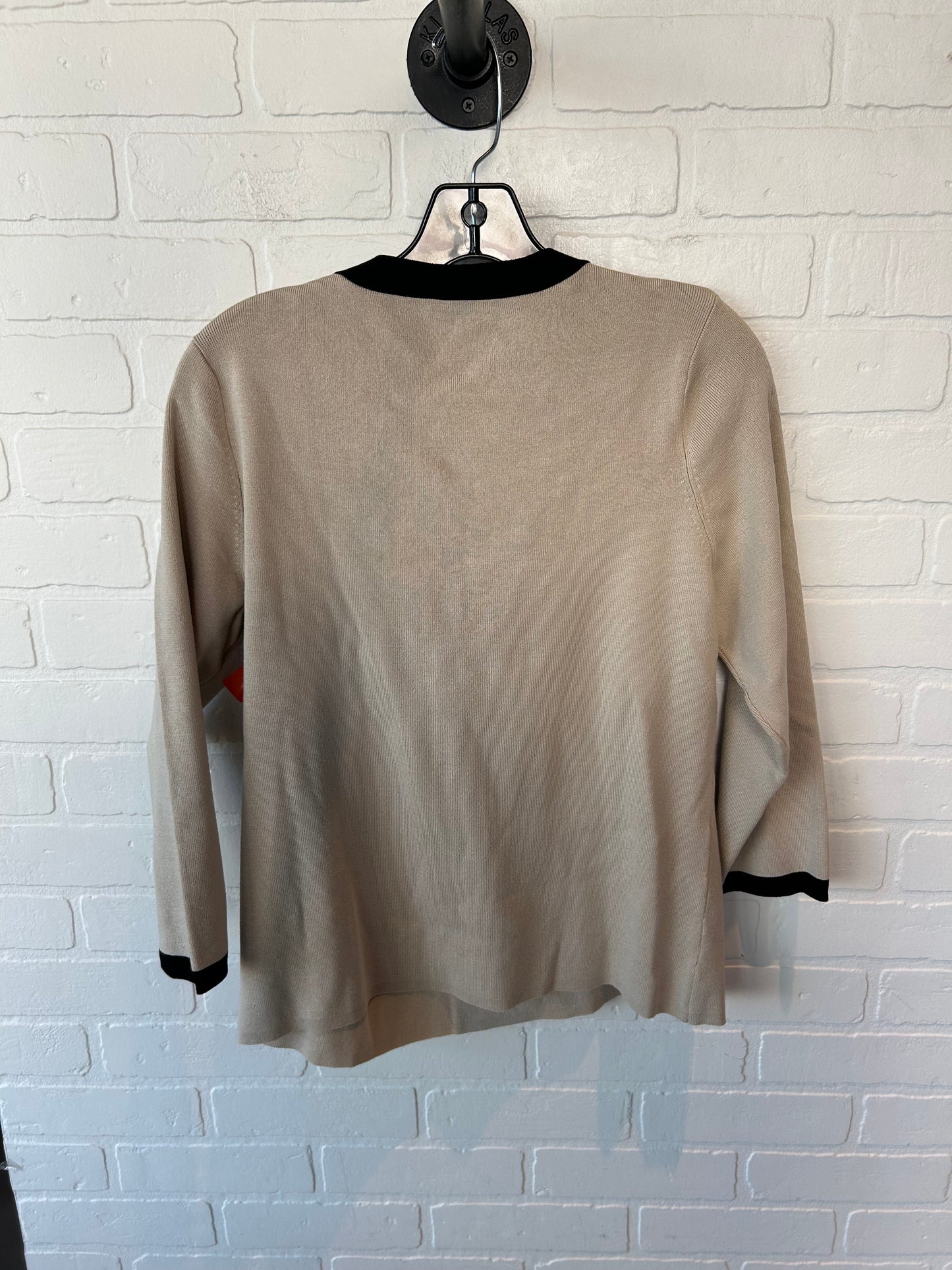 Sweater By Charter Club In Tan, Size: L