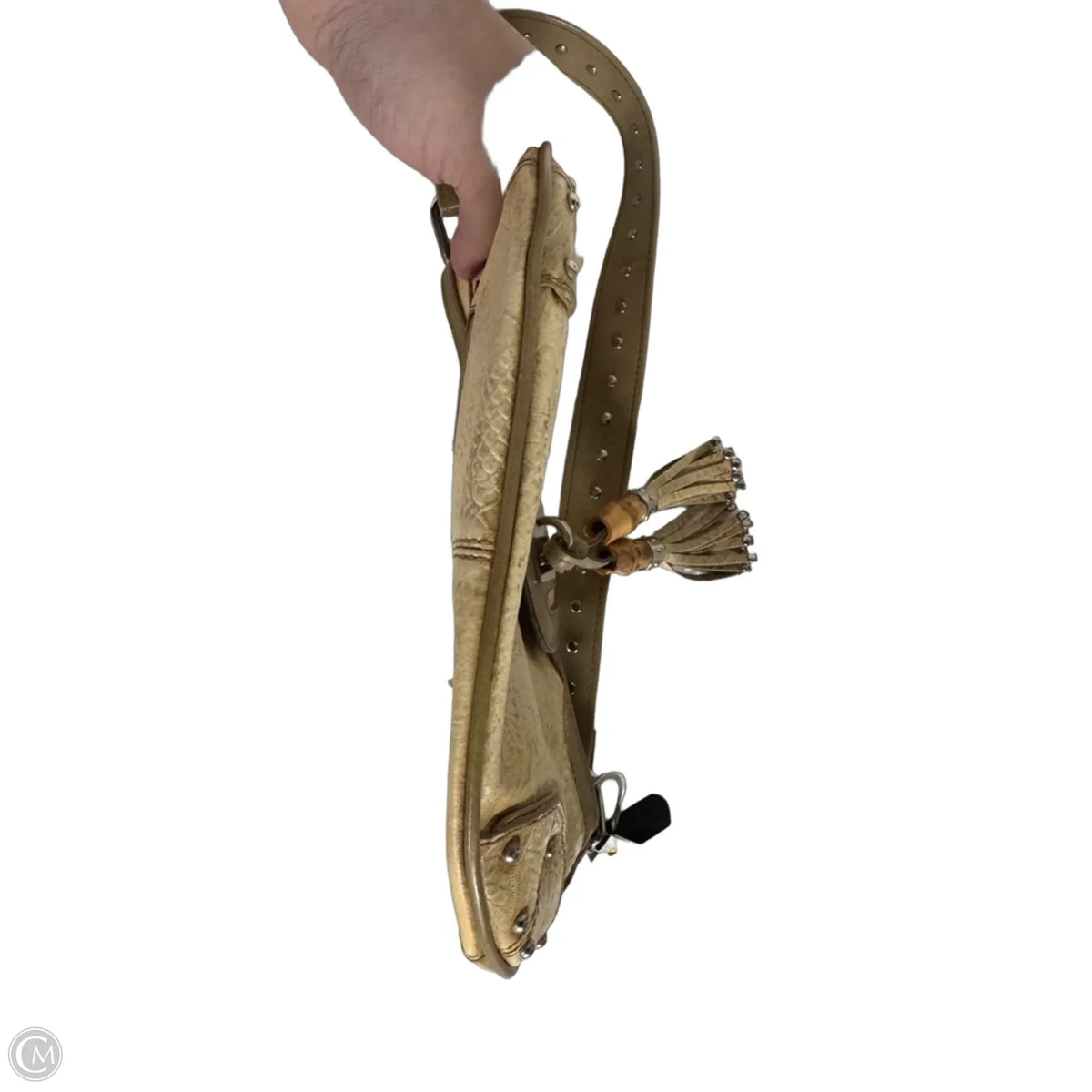 Handbag Leather By Cmc, Size: Small