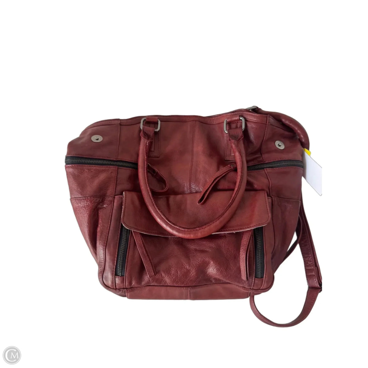 Tote Leather By Cmb, Size: Medium