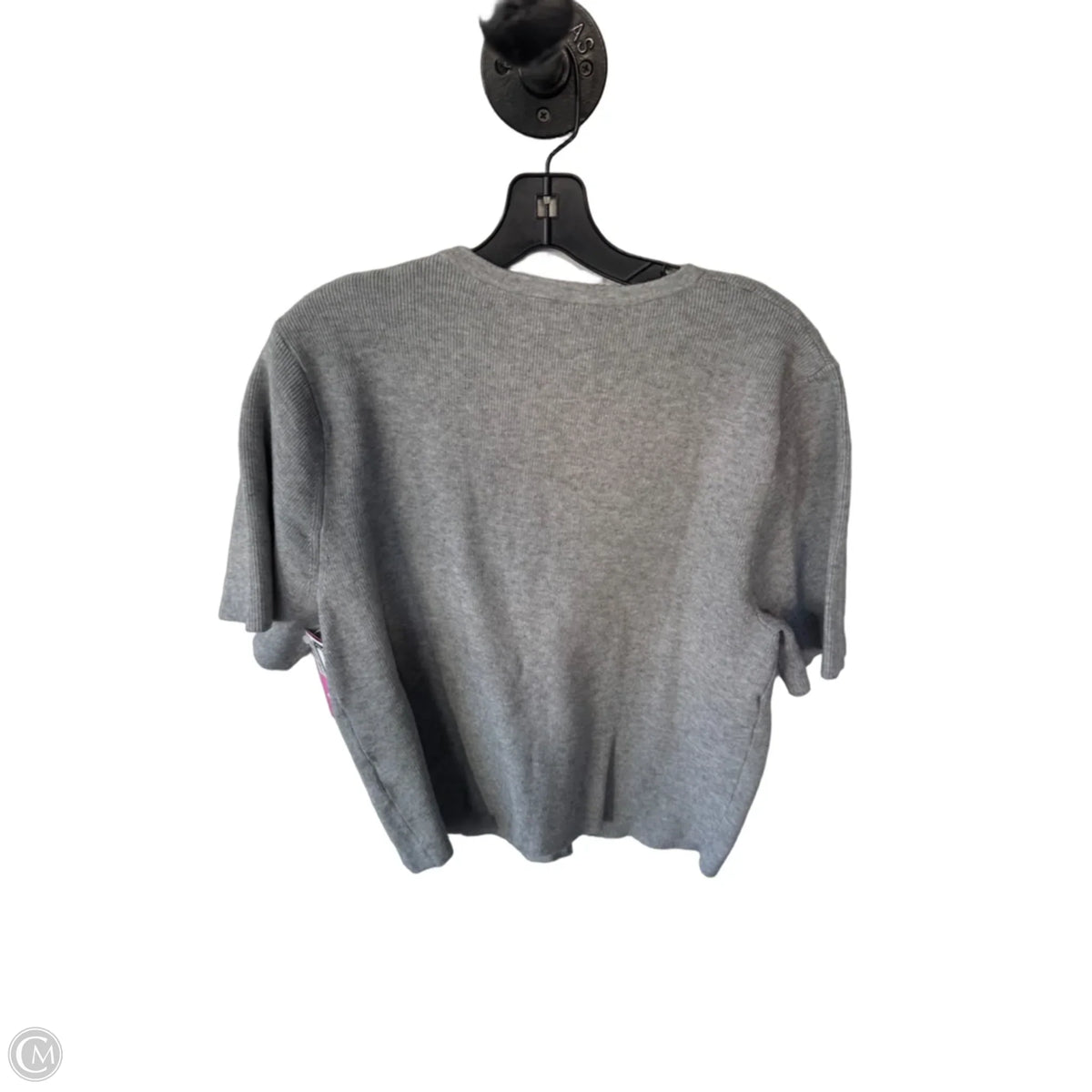 Sweater Short Sleeve By Cme In Grey, Size: M
