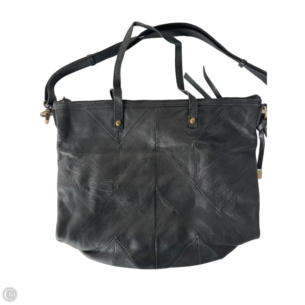 Handbag Leather By Lucky Brand, Size: Medium