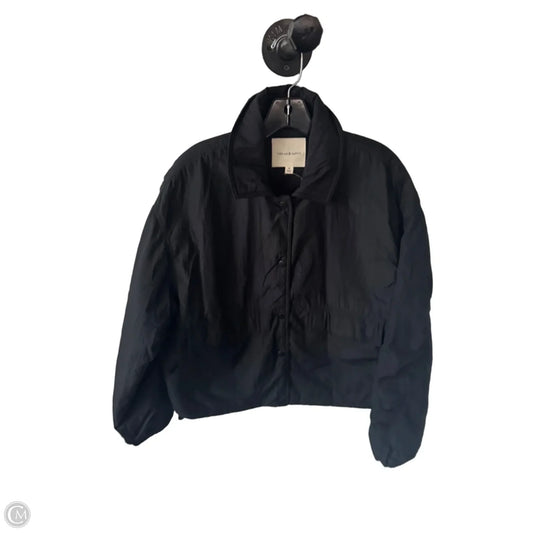 Jacket Puffer & Quilted By Thread And Supply In Black, Size: M
