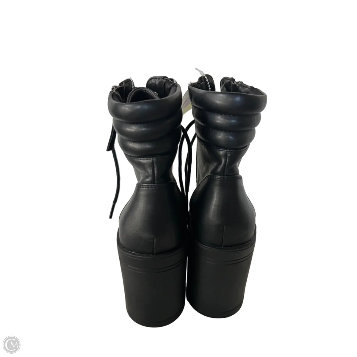 Boots Ankle Heels By Forever 21 In Black, Size: 7
