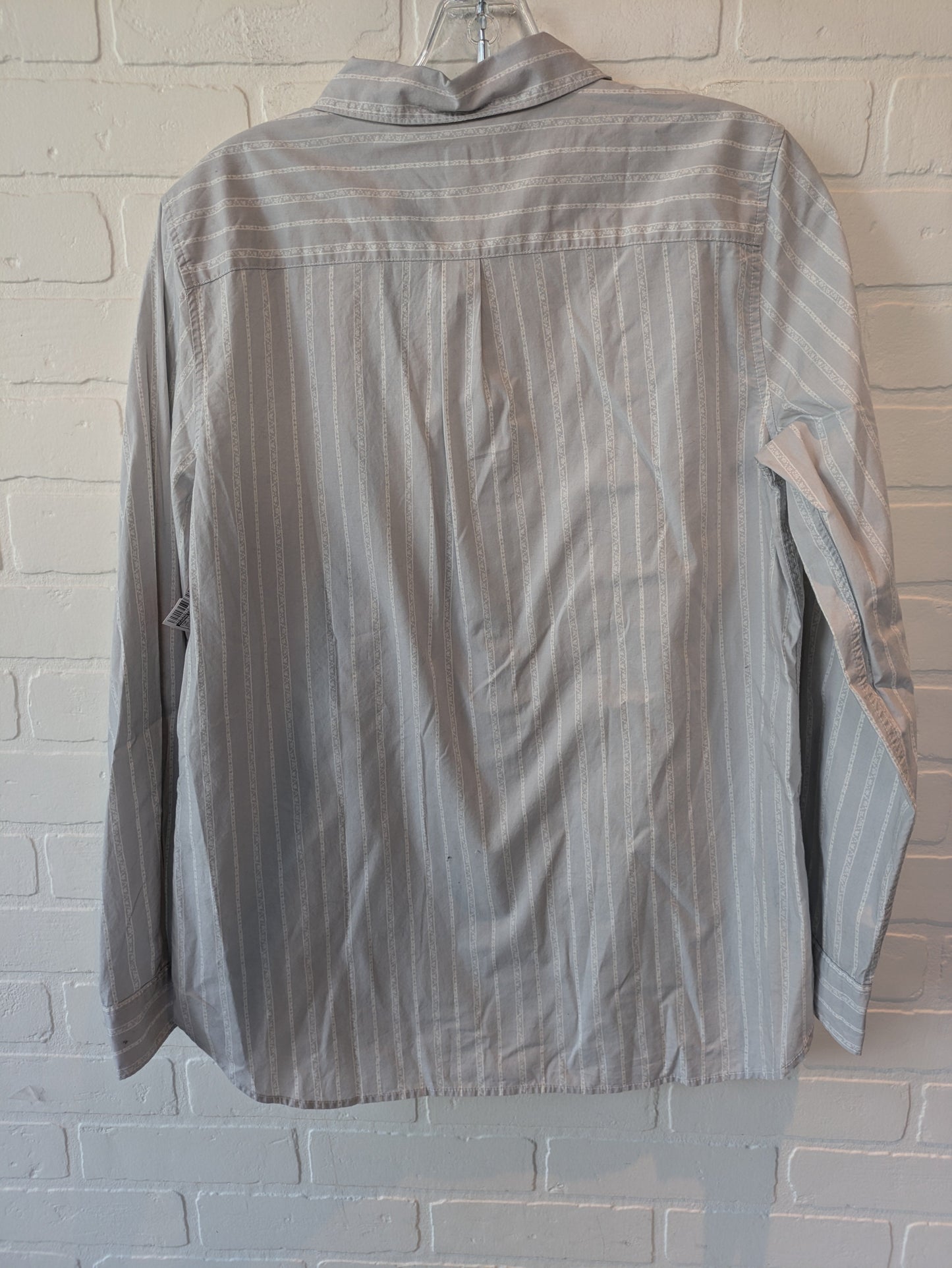 Grey Top Long Sleeve Garnet Hill, Size M