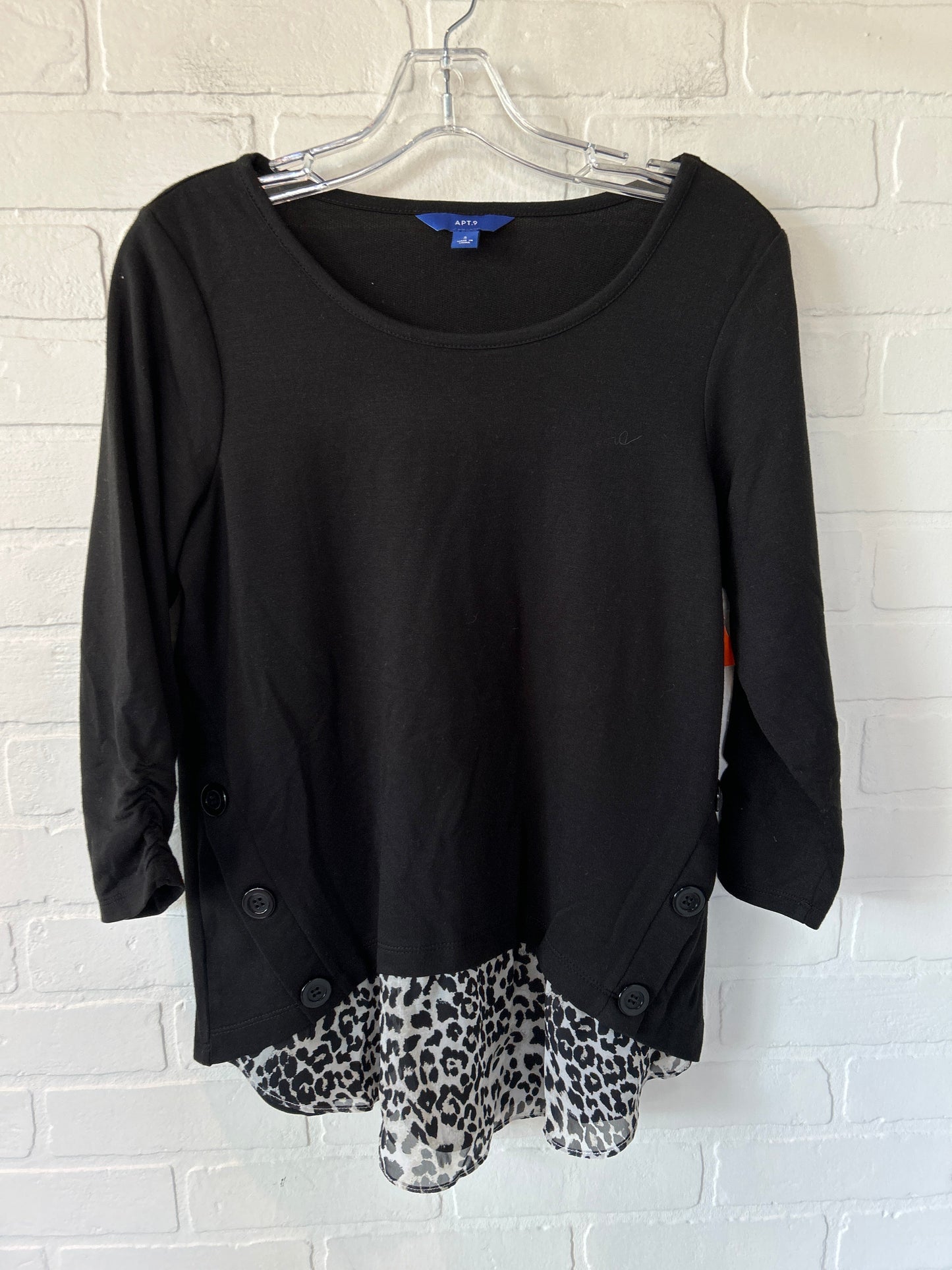 Black Top Long Sleeve Apt 9, Size S