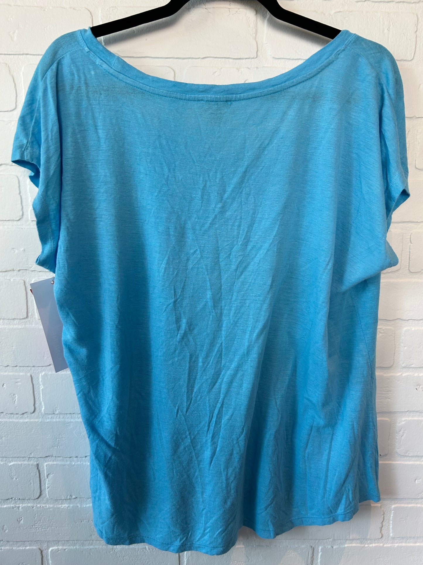 Blue Top Short Sleeve Basic Talbots, Size L