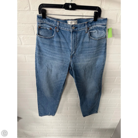Jeans Boyfriend By Abercrombie And Fitch In Blue Denim, Size: 12