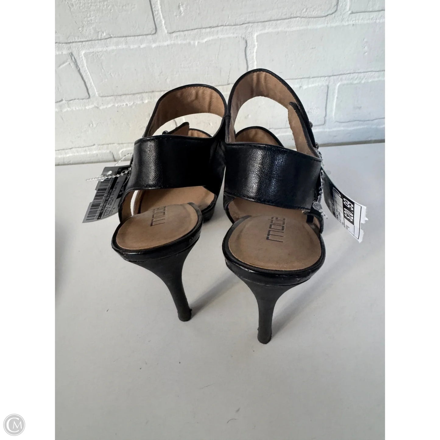 Sandals Heels Stiletto By Clothes Mentor In Black & Brown, Size: 8