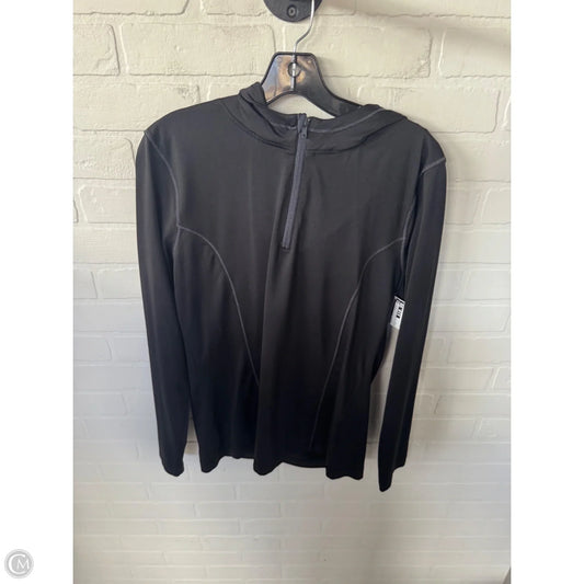 Athletic Top Long Sleeve Hoodie By Old Navy In Black, Size: L