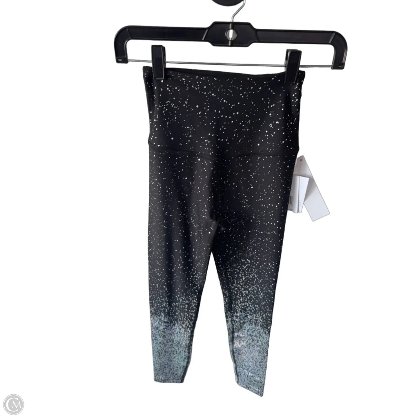 Athletic Leggings By Beyond Yoga In Black & Silver, Size: Xs