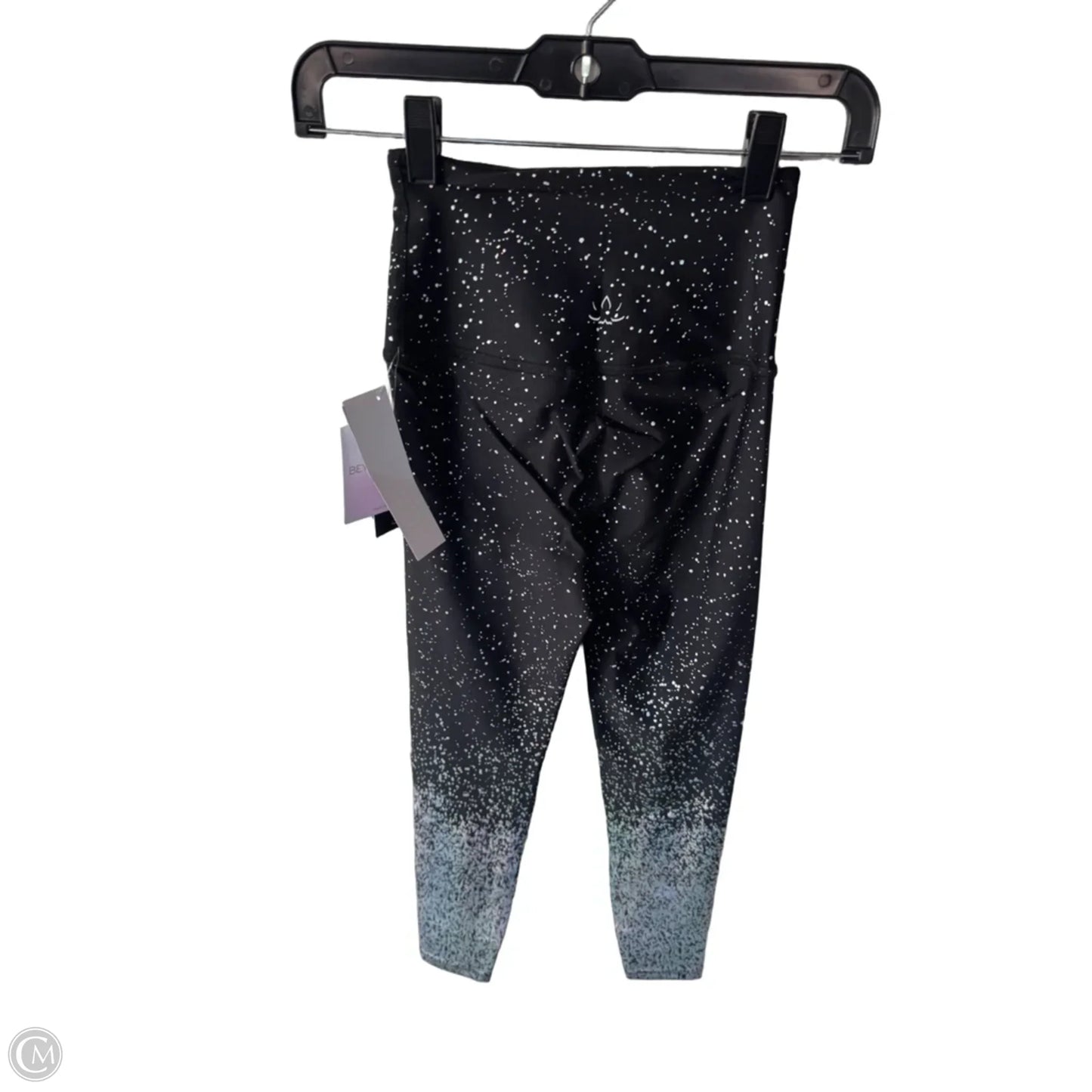 Athletic Leggings By Beyond Yoga In Black & Silver, Size: Xs