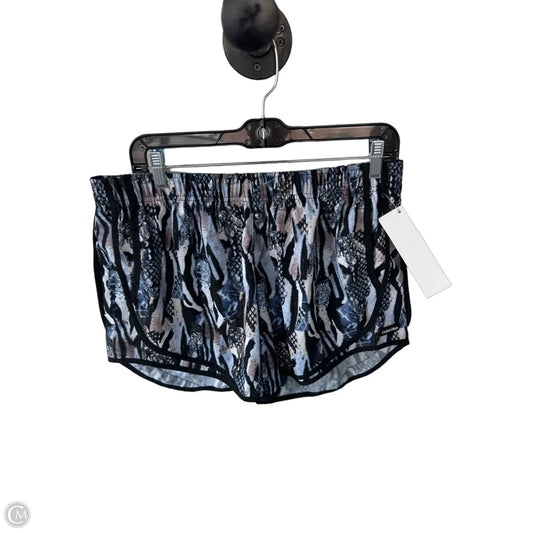 Athletic Shorts By Calvin Klein In Black & Blue, Size: L