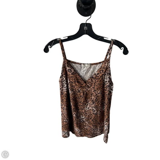 Top Sleeveless By Clothes Mentor In Animal Print, Size: L