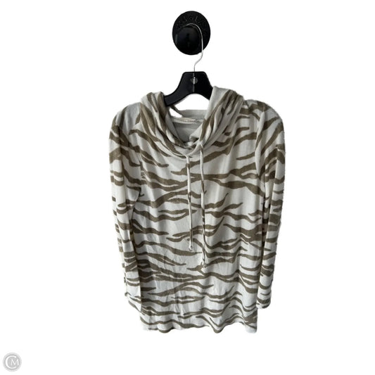 Dress Sweater By Clothes Mentor In Cream & Green, Size: M