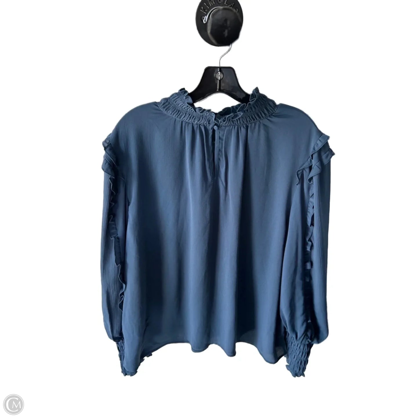 Top Long Sleeve By Oddi In Blue, Size: 1x