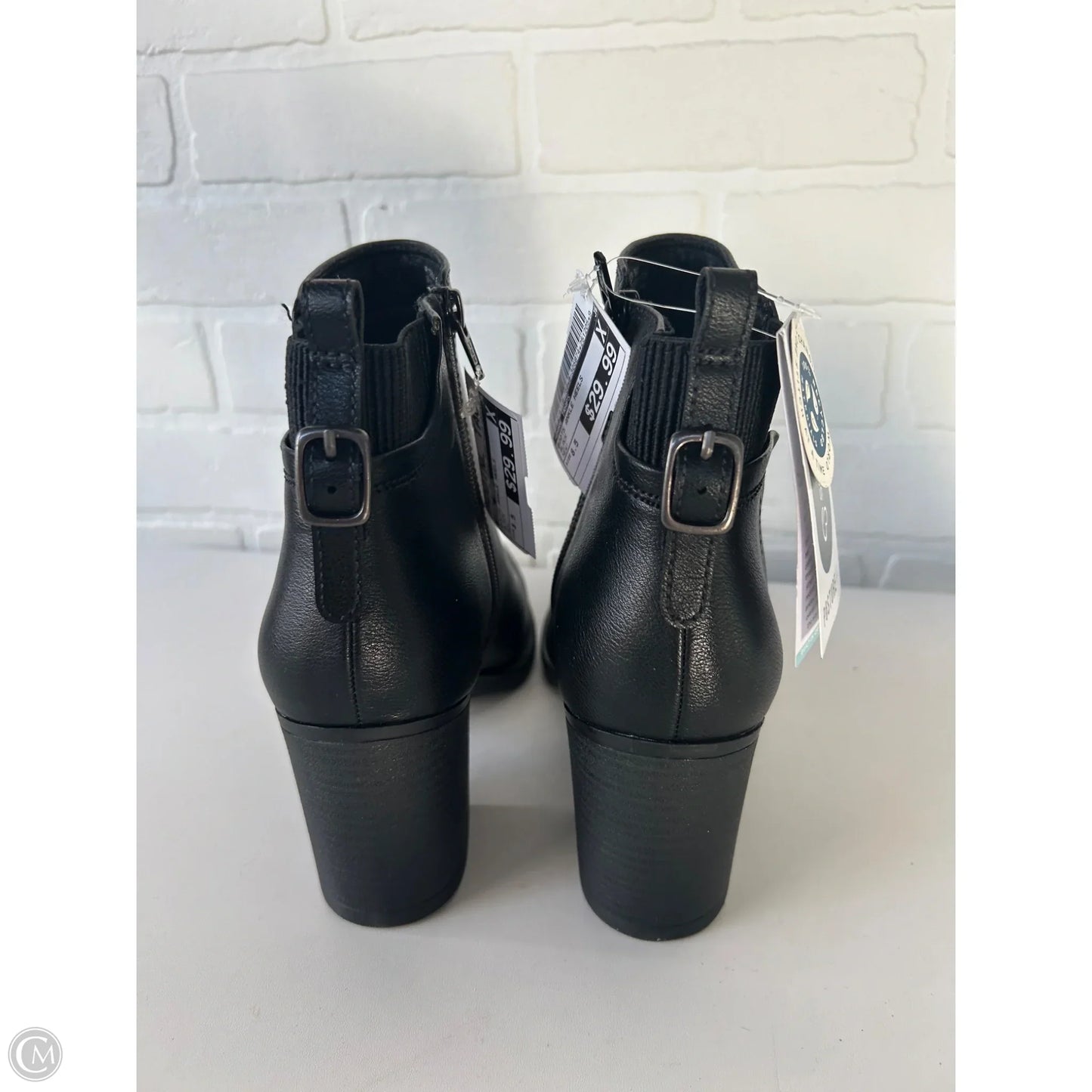 Boots Ankle Heels By Bare Traps In Black, Size: 8.5