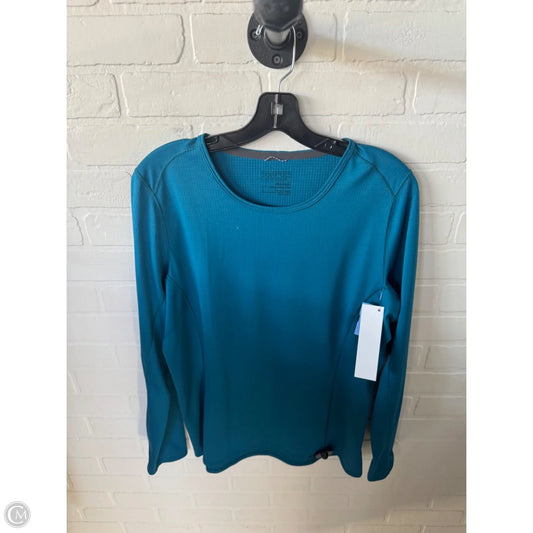 Athletic Top Long Sleeve Crewneck By Patagonia In Blue, Size: L