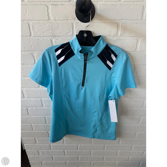 Athletic Top Short Sleeve By Tail In Blue, Size: M