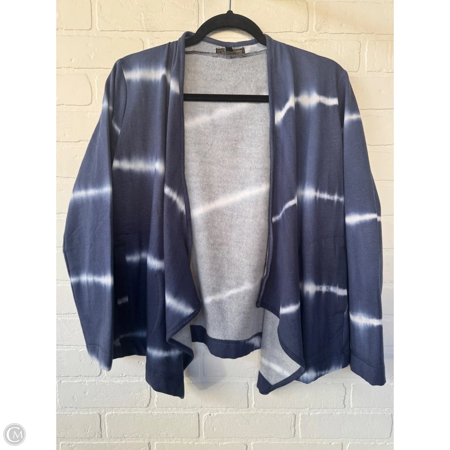 Cardigan By Dg2 In Blue & White, Size: M
