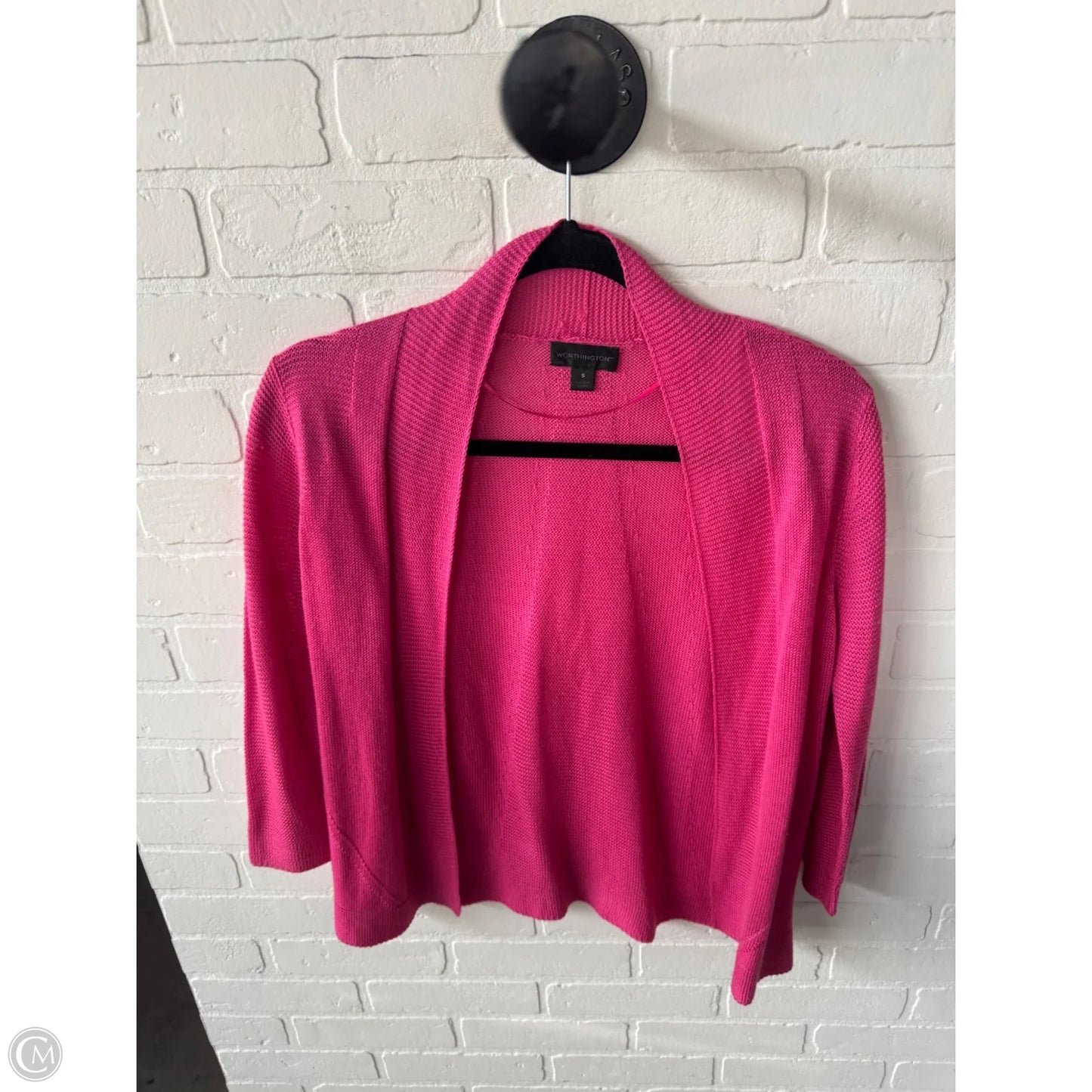 Sweater Cardigan By Worthington In Pink, Size: S