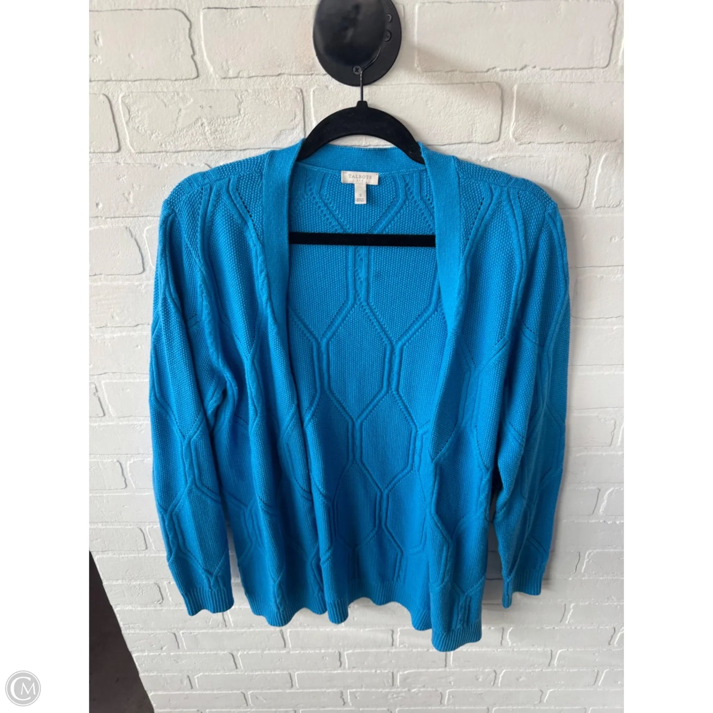 Sweater Cardigan By Talbots In Blue, Size: S