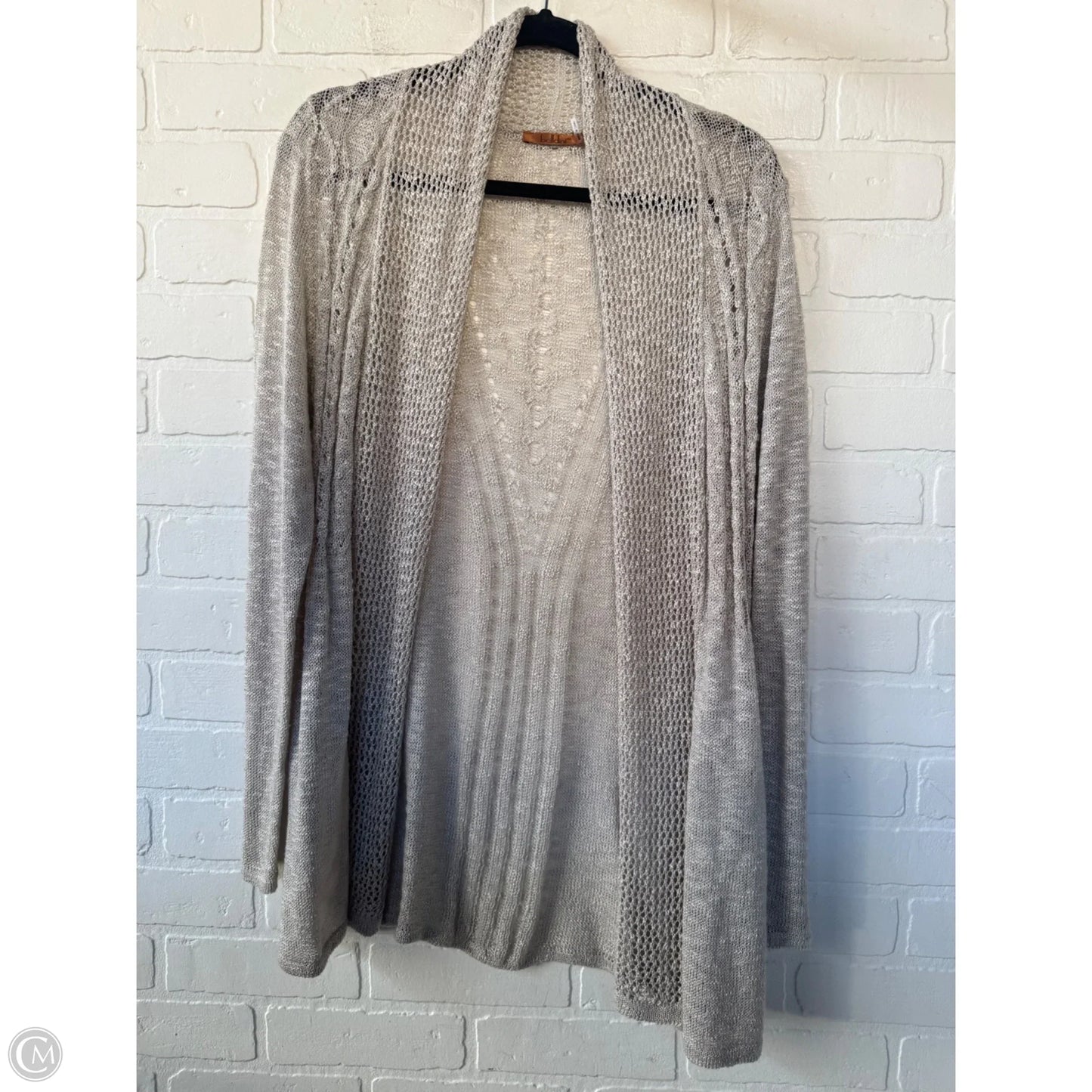 Sweater Cardigan By Belldini In Tan, Size: M