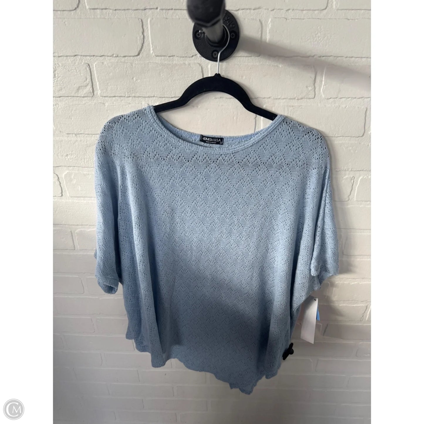 Sweater Short Sleeve By Heimish Usa In Blue, Size: M