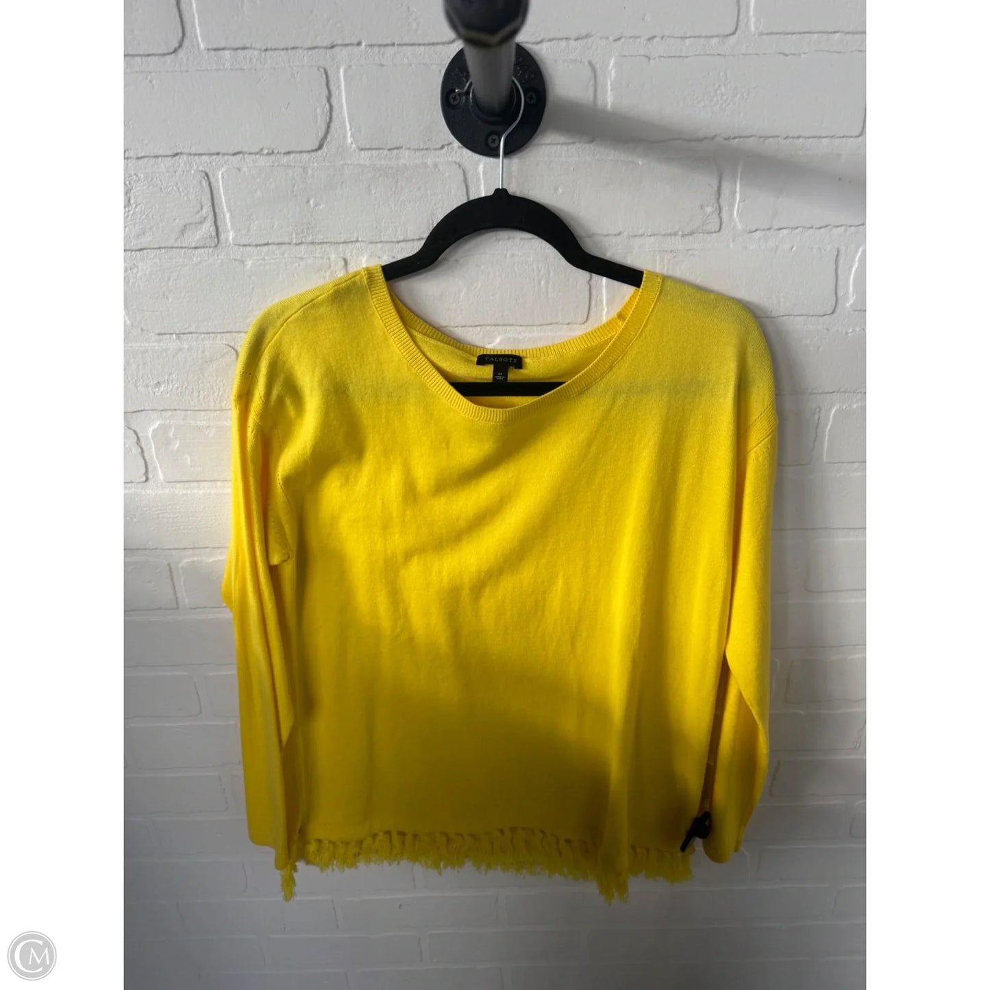 Sweater By Talbots In Yellow, Size: M
