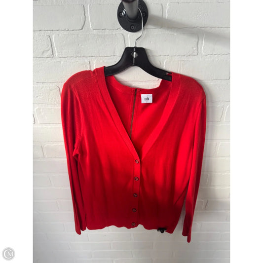Sweater Cardigan By Cabi In Orange, Size: M